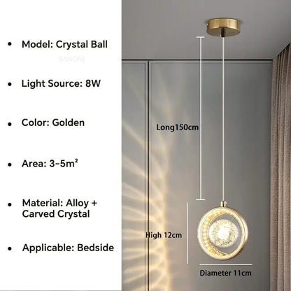 Luxury gold deer crystal ball chandelier pendant light with golden crystal ball and sleek alloy frame decorbites crystal ball