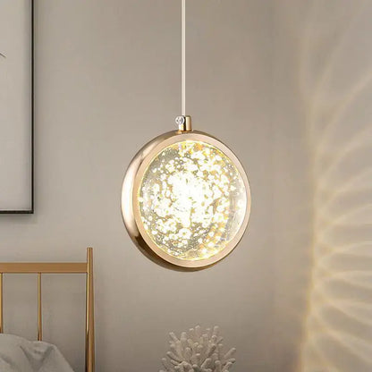 Luxury gold deer crystal ball chandelier pendant light with gold-toned frame and sparkling textured glass globe decorbites crystal ball