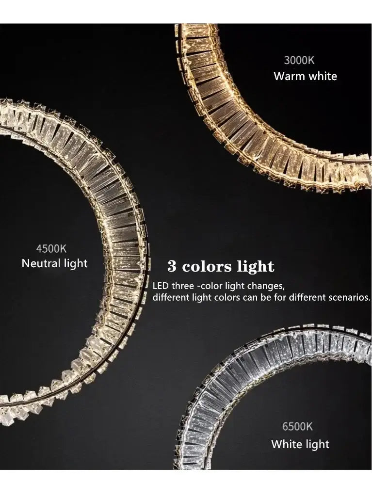 Luxury gold decorbites dna spiral crystal chandelier with clear faceted crystals emitting warm and cool white light