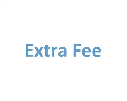 Blue extra fee text on white background for luxury gold money tree crystal chandelier for living room product page