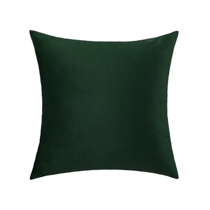 Deep emerald green velvet pillow case showcasing luxury olive green velvet pillow decorbites green velvet decor