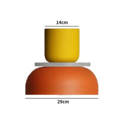 Macaron Acrylic Pendant Light With Iron Shade - Decorbites