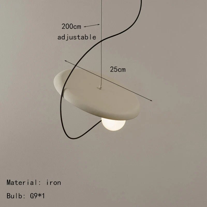 Magnetic Attraction White Metal Pendant Light - Decorbites