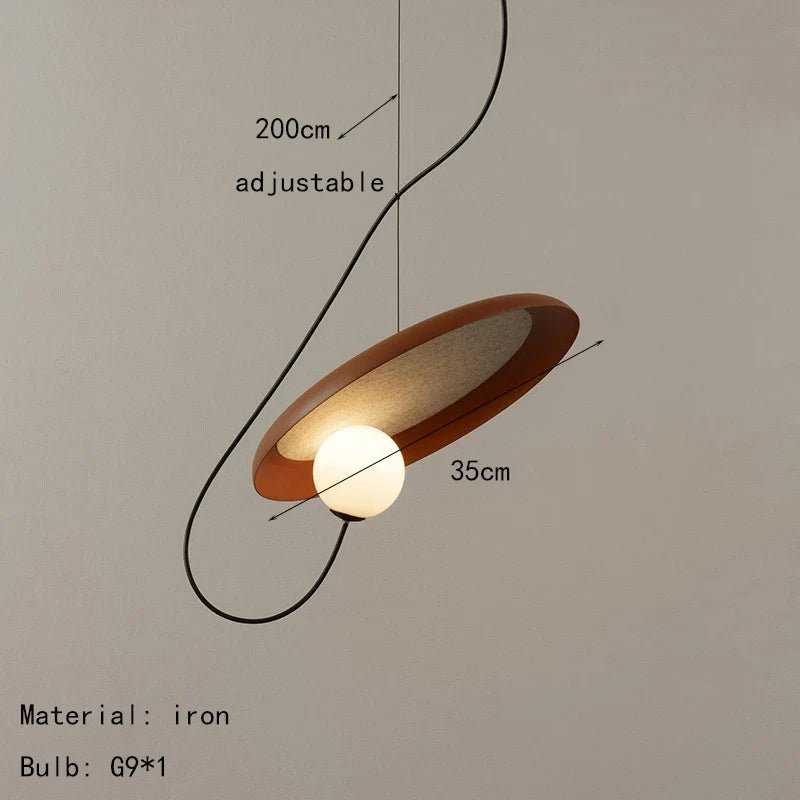 Magnetic Attraction White Metal Pendant Light - Decorbites