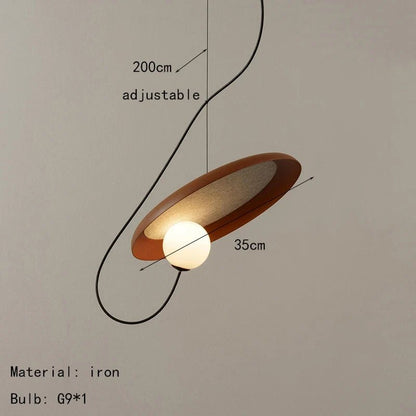 Magnetic Attraction White Metal Pendant Light - Decorbites
