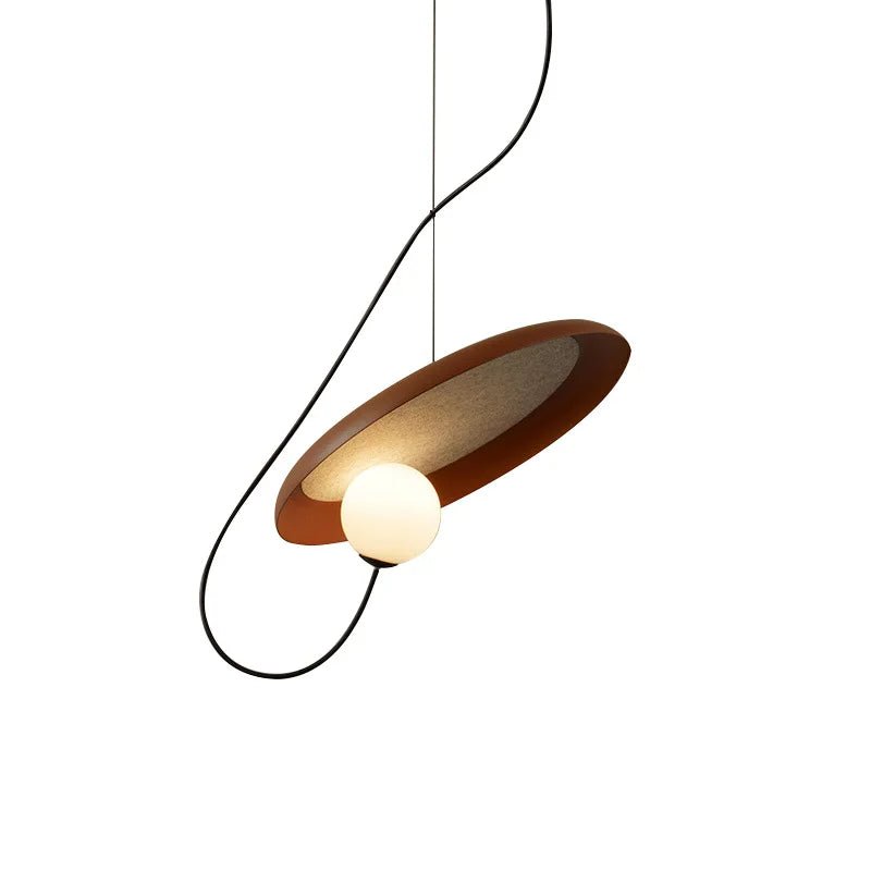 Magnetic Attraction White Metal Pendant Light - Decorbites