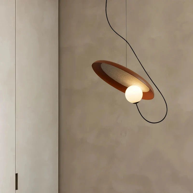 Magnetic Attraction White Metal Pendant Light - Decorbites