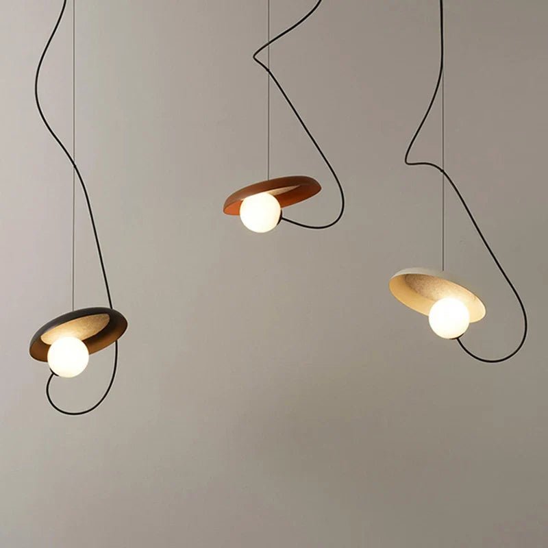 Magnetic Attraction White Metal Pendant Light - Decorbites