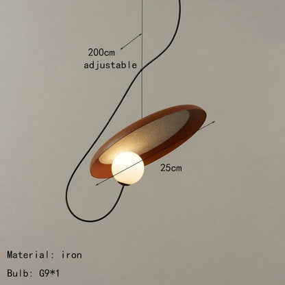 Magnetic Attraction White Metal Pendant Light - Decorbites