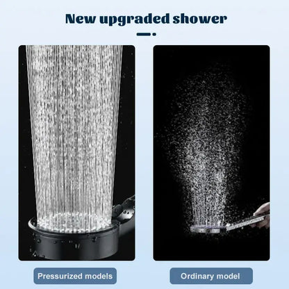 Matte black 5 mode high pressure shower head with multiple nozzles enhances shower experience decorbites adjustable design