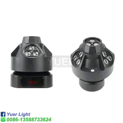 Matte black bee eye strobe laser light with multiple circular emitters in geometrical housing for dj party stage decor