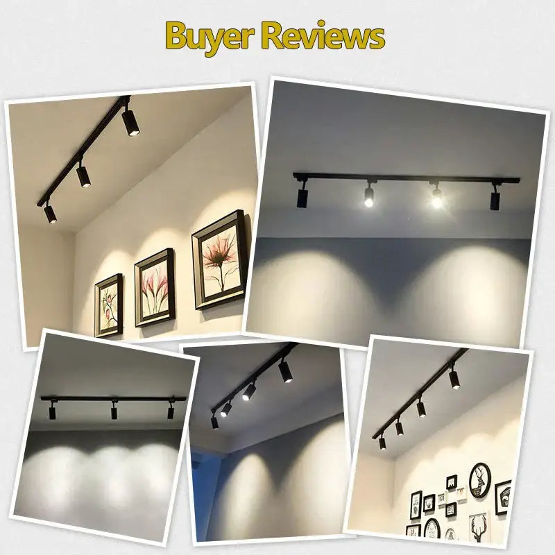 Matte black cob chandelier track ceiling spotlights with adjustable black track lighting fixtures for living room decorbites cob chandelier