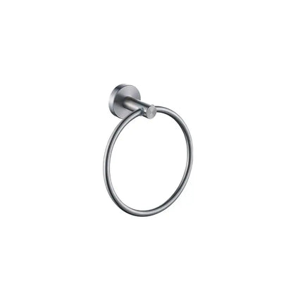 Matte black stainless steel bathroom set featuring a stainless steel towel ring with a sleek brushed finish decorbites black stainless