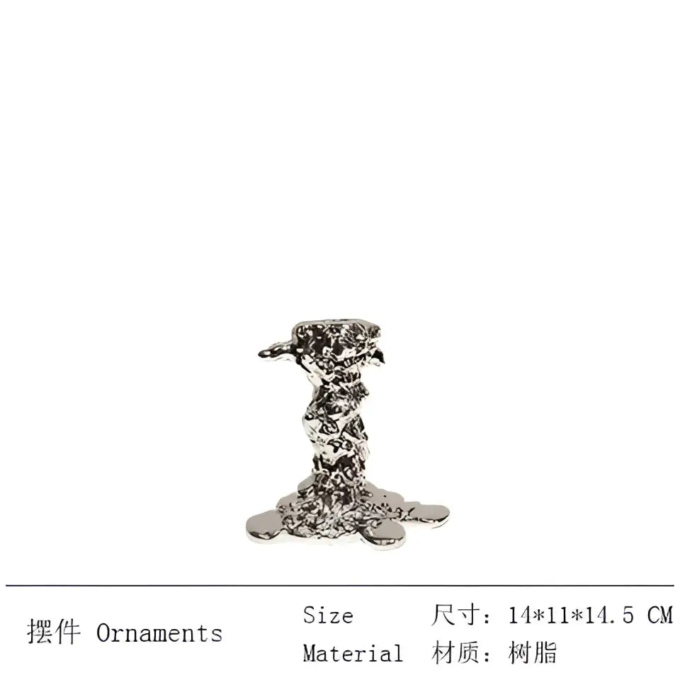 Silver intricately textured candlestick holder with twisted stem and flared base for decorbites golden candlestick decor