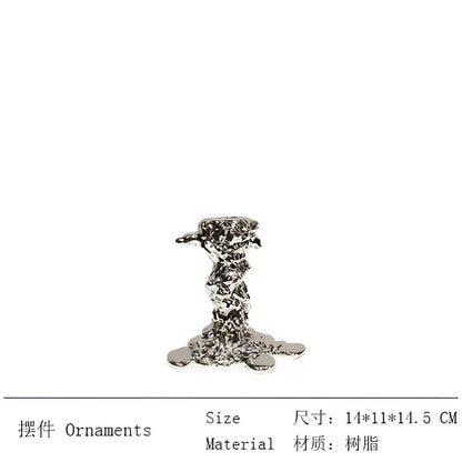 Silver intricately textured candlestick holder with twisted stem and flared base for decorbites golden candlestick decor