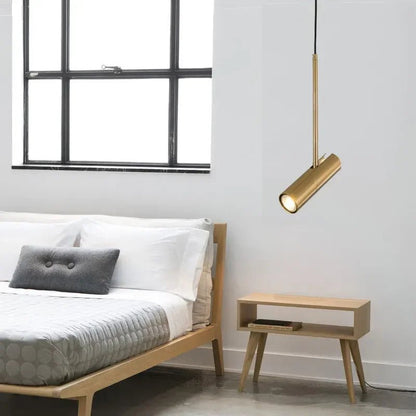 Minimalist Adjustable GU10 Pendant Light in Black or Gold - Decorbites