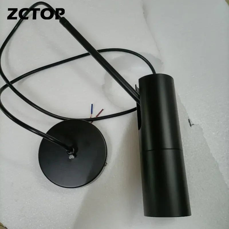 Minimalist Adjustable GU10 Pendant Light in Black or Gold - Decorbites