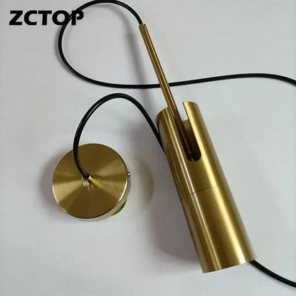 Minimalist Adjustable GU10 Pendant Light in Black or Gold - Decorbites