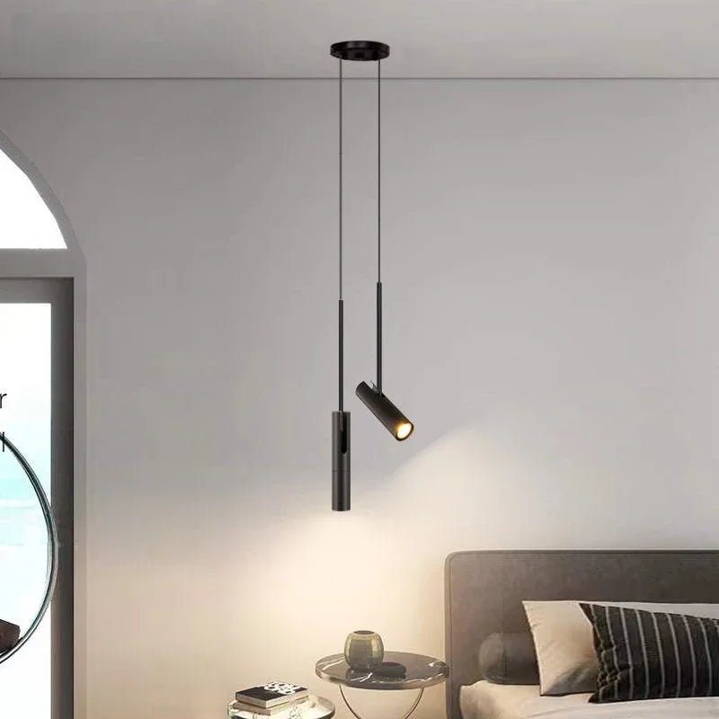 Minimalist Adjustable GU10 Pendant Light in Black or Gold - Decorbites