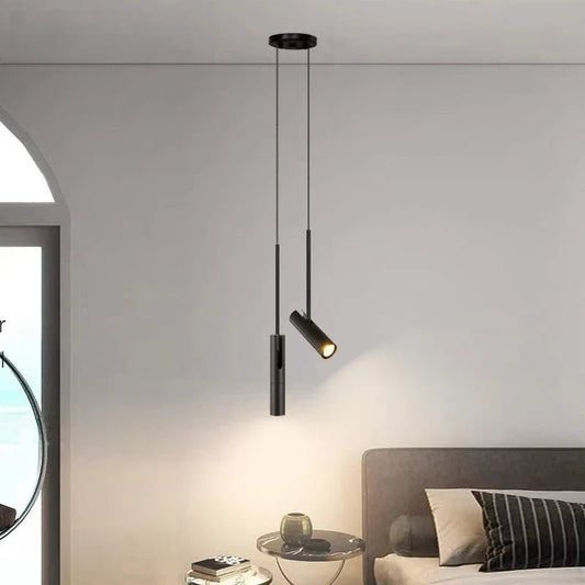 Minimalist Adjustable GU10 Pendant Light in Black or Gold - Decorbites