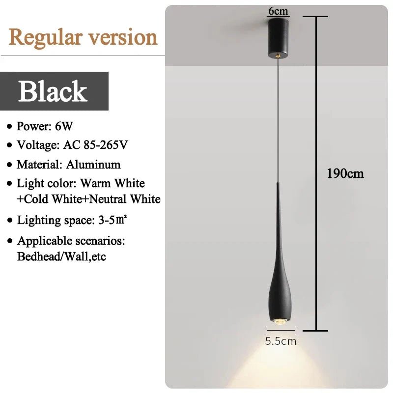 Minimalist Adjustable Touch-Dimming Pendant Light - Decorbites