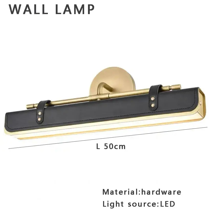 Minimalist black and amber marble design pendant light with sleek 50cm led wall lamp featuring leather and brass accents