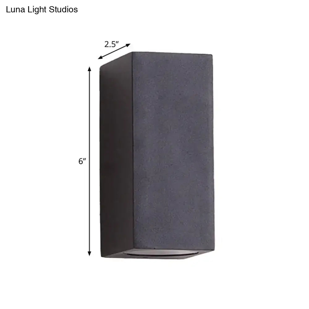 Minimalist black led flush mount wall sconce with brass accents and matte finish for corridor lighting