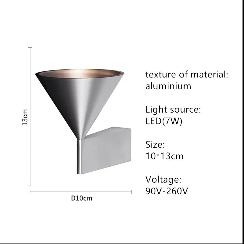 Minimalist Black Conical Aluminum Pendant Light - Decorbites