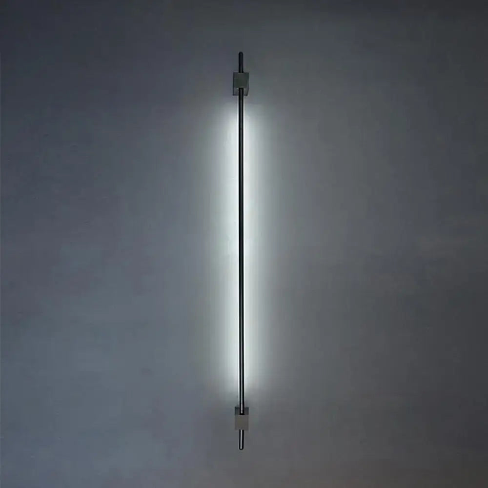 Minimalist black and gold feather wing wall lamp with linear led wall light and frosted glass diffuser for living room