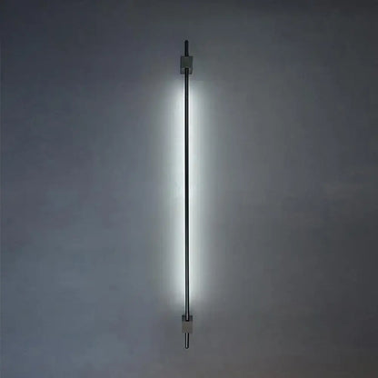 Minimalist black and gold feather wing wall lamp with linear led wall light and frosted glass diffuser for living room