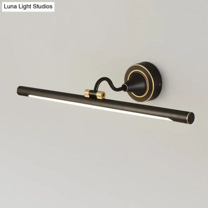 Minimalist black and gold finish led wall sconce with adjustable arm for 110v-120v bedroom lighting