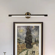 Minimalist black and gold finish led wall sconce with brass accents for bedroom use 110v-120v and 220v-240v lighting
