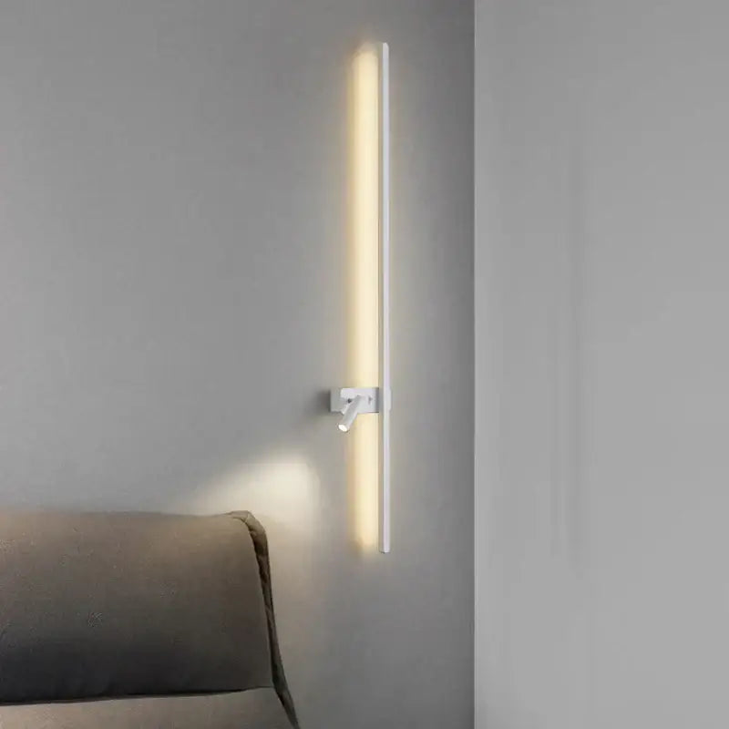 Modern white led wall sconce with sleek minimalist design and warm ambient lighting for adjustable living room decorbites led wall