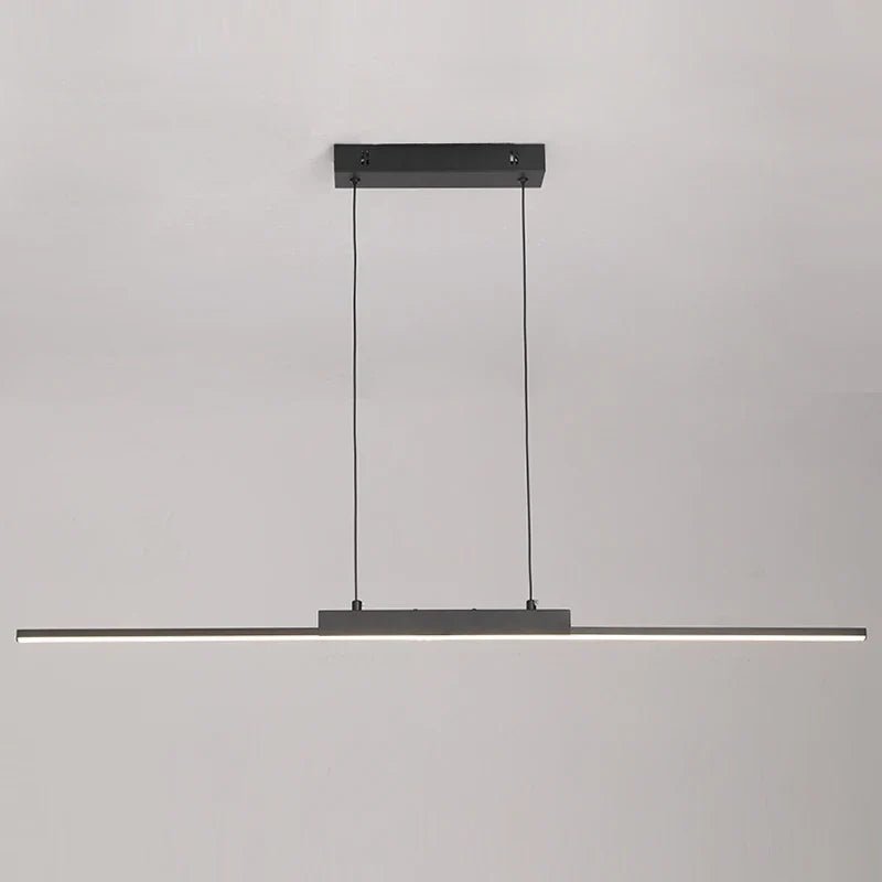 Minimalist Black Linear Aluminum Pendant Light - Decorbites
