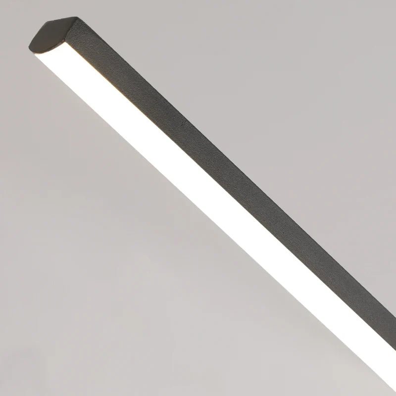 Minimalist Black Linear Aluminum Pendant Light - Decorbites