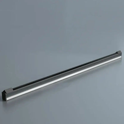 Minimalist black led wall lamp with sleek metallic housing and clean linear design for bedroom and living room