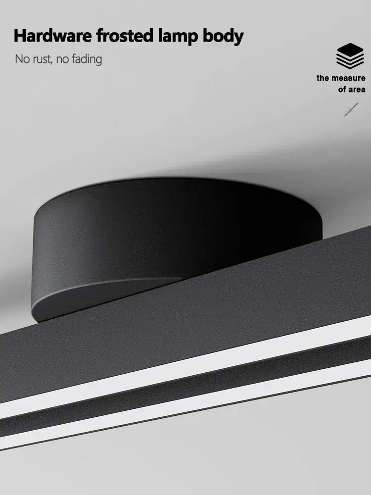 Minimalist black nordic ceiling light with a frosted lamp body and black hardware for living room lighting