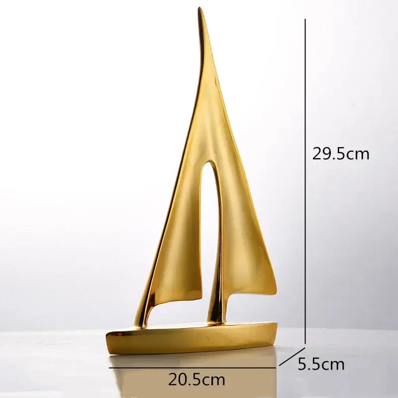 Golden metallic abstract resin sailboat sculpture with sleek minimalist design for decorbites abstract resin decorbites abstract resin decorbites abstract resin decorbites abstract resin decorbites abstract resin decorbites abstract resin