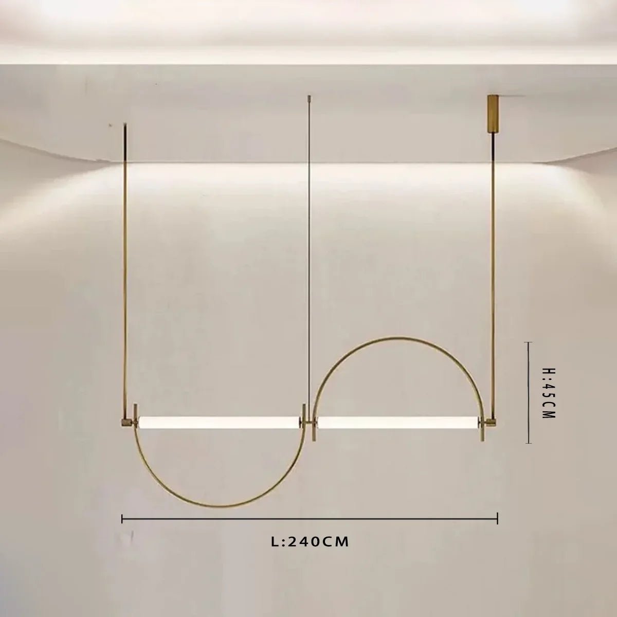 Minimalist Chrome Alloy LED Pendant Light - Decorbites