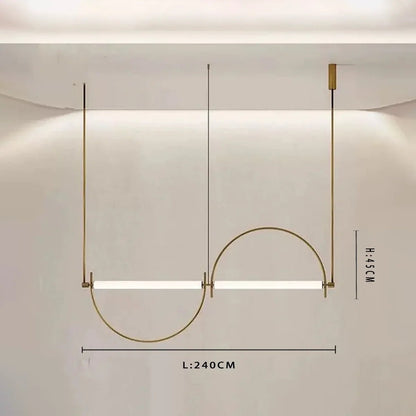 Minimalist Chrome Alloy LED Pendant Light - Decorbites