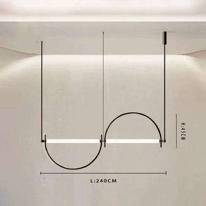 Minimalist Chrome Alloy LED Pendant Light - Decorbites