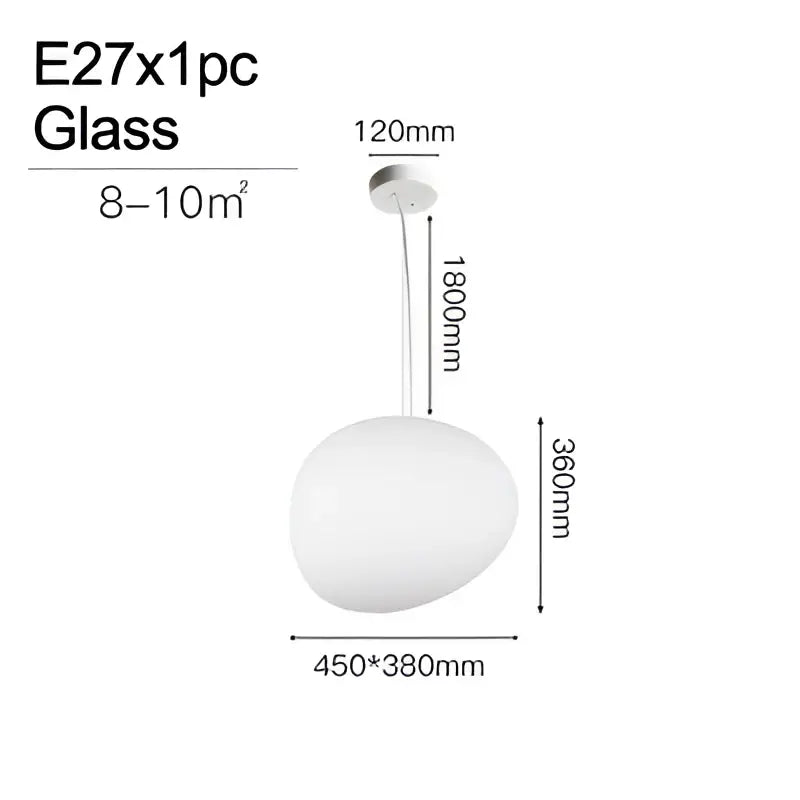 Minimalist white frosted glass cobblestone wall lamp for living room featuring sleek modern decorbites wall lamp design