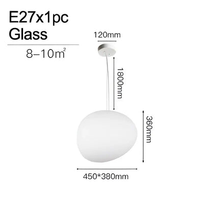 Minimalist white frosted glass cobblestone wall lamp for living room featuring sleek modern decorbites wall lamp design