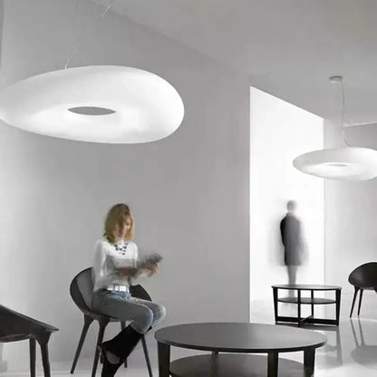 Minimalist frosted white cloud led pendant light showcasing a sleek decorbites cloud led design for home office lighting