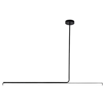 Minimalist black metal pendant light with sleek angular design and matte finish for dining room cord pendant installation