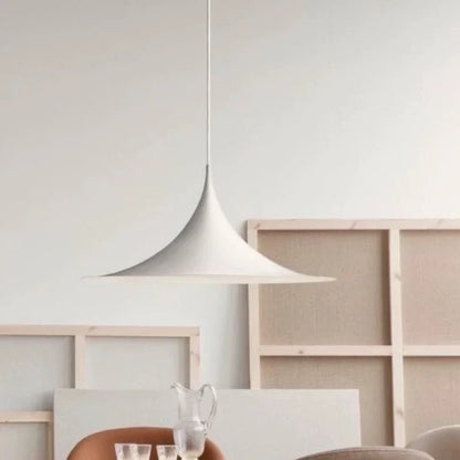 Minimalist Horn Pendant Light in Black or White - Decorbites