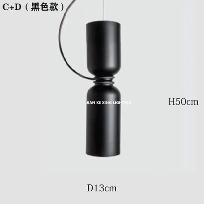 Minimalist matte black cylindrical pendant light with decorbites forged iron for modern dining room decorbites chandelier