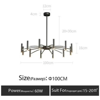 Minimalist Metal G9 Pendant Chandelier - Decorbites