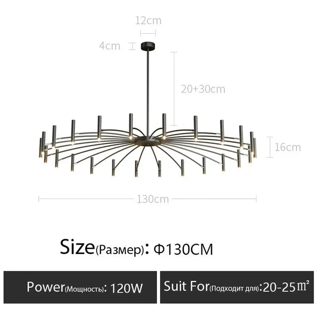Minimalist Metal G9 Pendant Chandelier - Decorbites