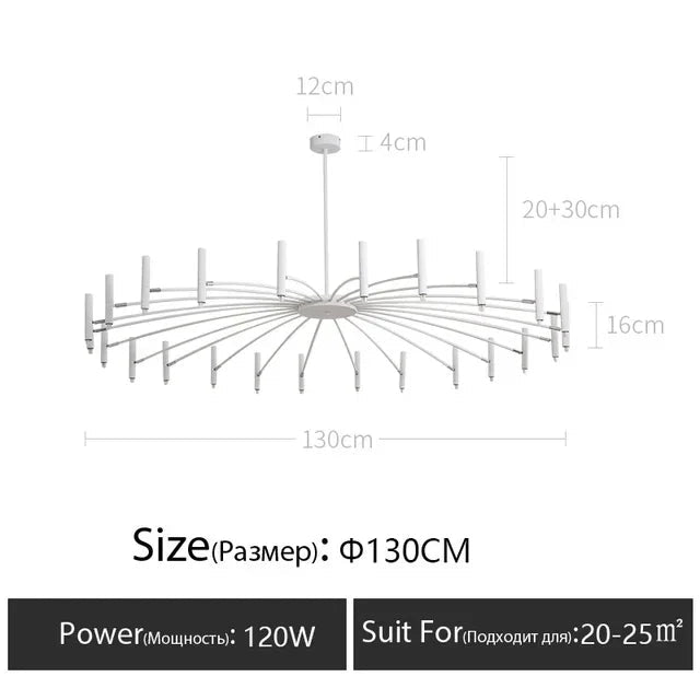 Minimalist Metal G9 Pendant Chandelier - Decorbites